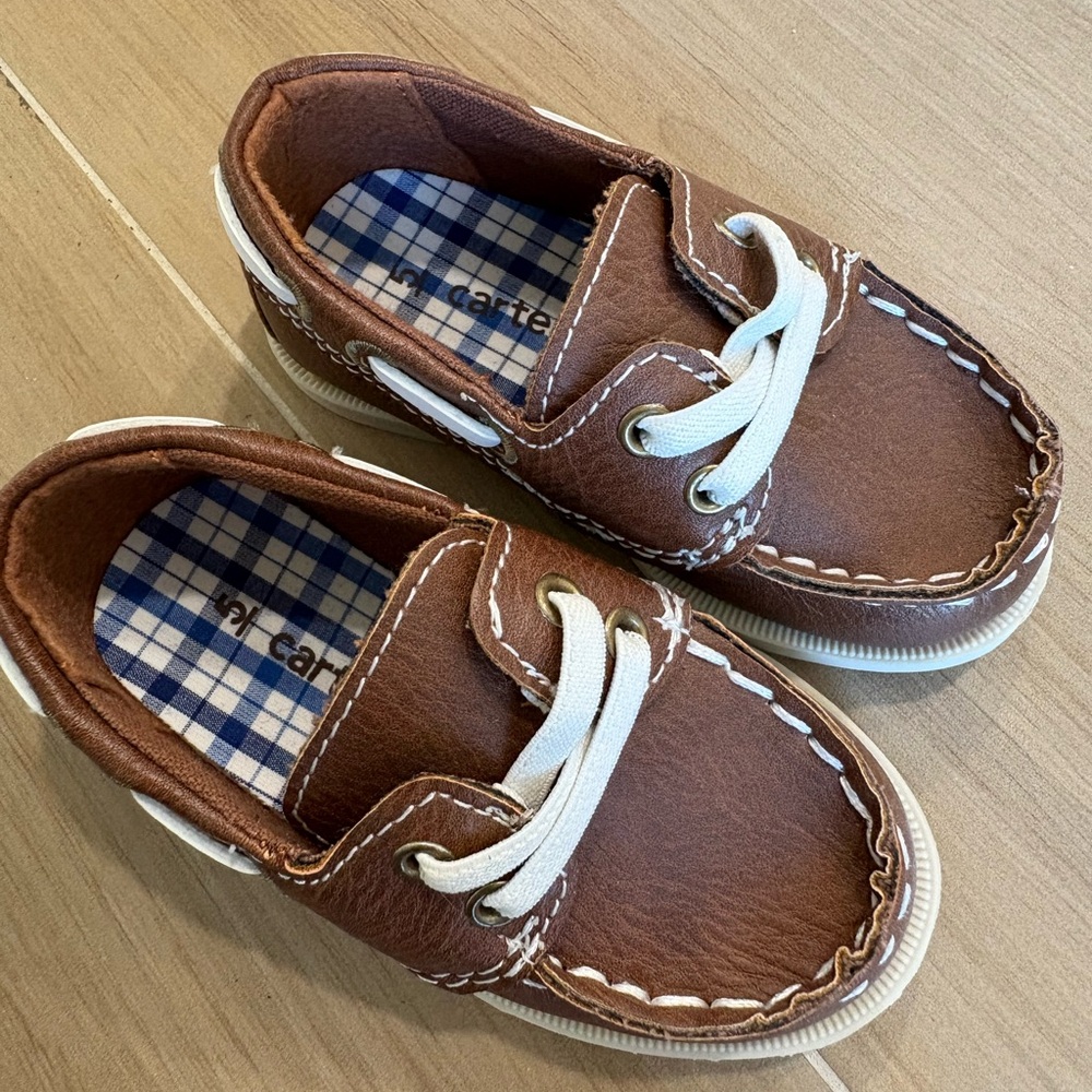 Carter's Brown Kids Boat Shoes
